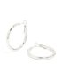 Waterproof Stainless Steel Leaf Hoop Earrings