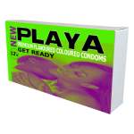 Playa Mixed Flavoured & Coloured Latex Condoms - 12