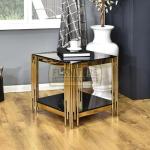 Royal Crest Gold Side Table