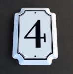 4 Enamel Plaque 16X11CM