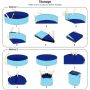 Foldable Outdoor Pet Dogs Cats Bathtub Wash Tub Portable Swimming Pool