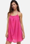 Cotton Beach Dress - Cerise