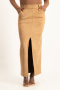 Ester Suede Maxi Skirt - Mocha - M