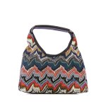 Small Raschel Hobo -multi blue