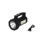 USB Rechargeable Spotlight 300 Lumens – Built In Solar Panel Charger