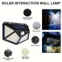 100LED Induction Light Solar Charging Courtyard Wall Light On All Sides Of The Human Body Induction Wall Light Outdoor Light.