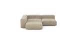 Three Module Corner Sofa - Cord Velours - Sand - 220CM X 220CM