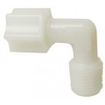 Plastic 1 4" Elbow To 3 8" Thread