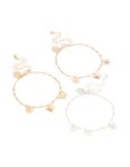 Mixed Metal Butterfly Bracelets 3-PACK