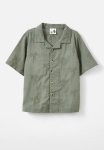 Cotton On Cabana Short Sleeve Shirt - Swag Green palm Embroidery