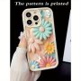 1PC Fashionable Floral Printed Fully Wrapped Tpu Phone Case For Iphone 15/14/13/12/11/XS/XR/X/8/7/SE2/SE3/PLUS/PRO Max