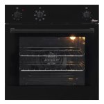 Univa 600MM Multifunction Black Eye Level Oven