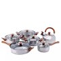 12 Piece Non Stick Cooking Utensil Pots Sets