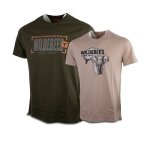 WMA519 533 Twin Pack-elephant stamped Tee Desert Sand fatigue Mens - XL