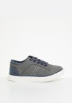 Pierre Cardin Kai Youths Sneaker - Grey & Navy Y6