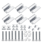10PCS Solar Panel Mounting Clamp Solar Panel Middle Clamp Fixed Accessories