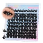 Fyonas Lash Clusters Manga Eyelash Clusters 99PCS Volume C Curl Cluster Eyelash Extensions Fairy Look 10-16MM Thick Cluster Lash