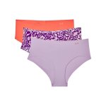 Women's Ua Pure Stretch Hipster 3-PACK Underwear - Purple Sm