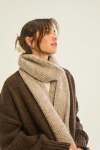 Fuzzy Scarf - Beige