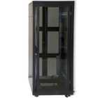 Cattex AP6616.GLA.B 16U 600 X 600 Floor Server Cabinet Glass Powder Coating Finish 65 X 55 X 100CM