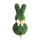 Detachable Simulated Green Plant Rabbit Green Plant Bow Decoration