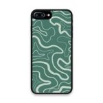 Custom Printed Tpu Cases - Apple Iphone 7 Plus Apple Iphone 8 Plus & 39 Green Wavy& 39 By