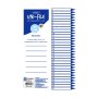 Marlin File Dividers / Indexes 160GSM Pastel Board: 1 To 31 - Pack Of 10