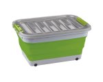 Collapsible Storage Tub & Lid 30L For