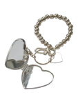 Heart Shaped Mirror Keyring - None None