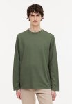 Regular Fit Jersey Top - Dark Green