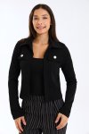 Ladies Premium Button Down Cropped Jacket