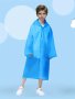 Boys Girls Casual Reusable Waterproof Hooded Raincoat Long Sleeve Hooded Rain Poncho Jacket Boys Rainsuit Outdoor