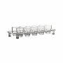 Bar Butler 10 Clear Plastic Shot Glasses On Tray 25ML