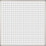 Parrot Educational Board Magnetic Whiteboard 1220 1210 – Squares 1 Side – Swing Leaf – Option B – ED4252
