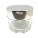 50ML Clear Glass Jar With Silver Lid 58 400