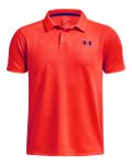 Boys' Ua Performance Polo - Bolt Red Ymd