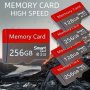 128GB/256GB High-speed Micro Sd Card - Class 10 Tf With Adapter U3 Memory Card For HD Cameras Smartphones Pcs Headphones Psp - Reliable Full