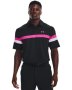 Men's Ua Tee To Green Colorblock Polo - Black / XL