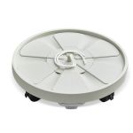NO.4 Beige Self-watering Wheeled Plant Tray 33.5CM Outer Diameter