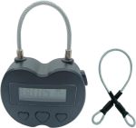 Timer Padlock Timer Lock 99 Hours Electronic Timer USB Rechargeable Electronic Temporary Timer Lock With Lcd Display Black