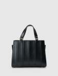 Mila Medium Panel Tote Bag - 0 Black