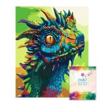 Easy Craft Paint By Number Diy Kit 50X40CM- Rainbow Dragon