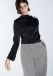 Satin Blouse - Black