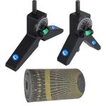 Jhtii Magnetic Pipe Center Finder Y-shape Pipefitter Tool With Adjustable Protractor Pipe Wrap Around 3-PIECE Gift Set