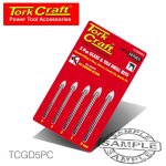 Craf Glass & Tile Drill Bit Set 5 Pce 3 4 5 6 8