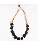 Chunky Wooden Button Necklace - Black Free