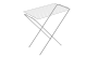 10M Anti-rust Vanished Aluminium Bathroom Wing Dryer - Gazzella 10