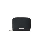 Ikon Small Pebbled Wallet -black
