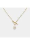 Paperclip Pearl Necklace