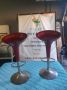 Chrome Bar Chairs Purple In A Good Condition